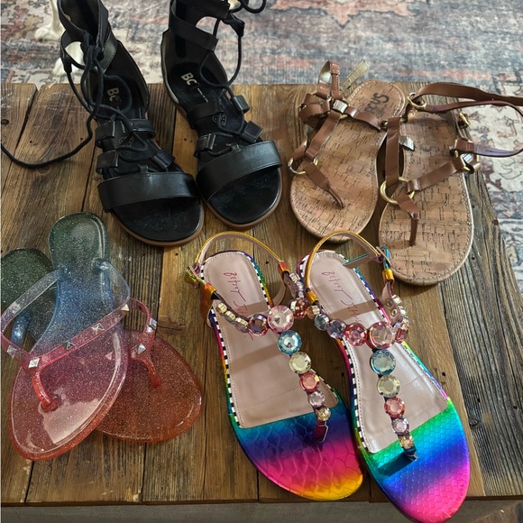 Colorful and Black Sandal Collection - Picture 1 of 1